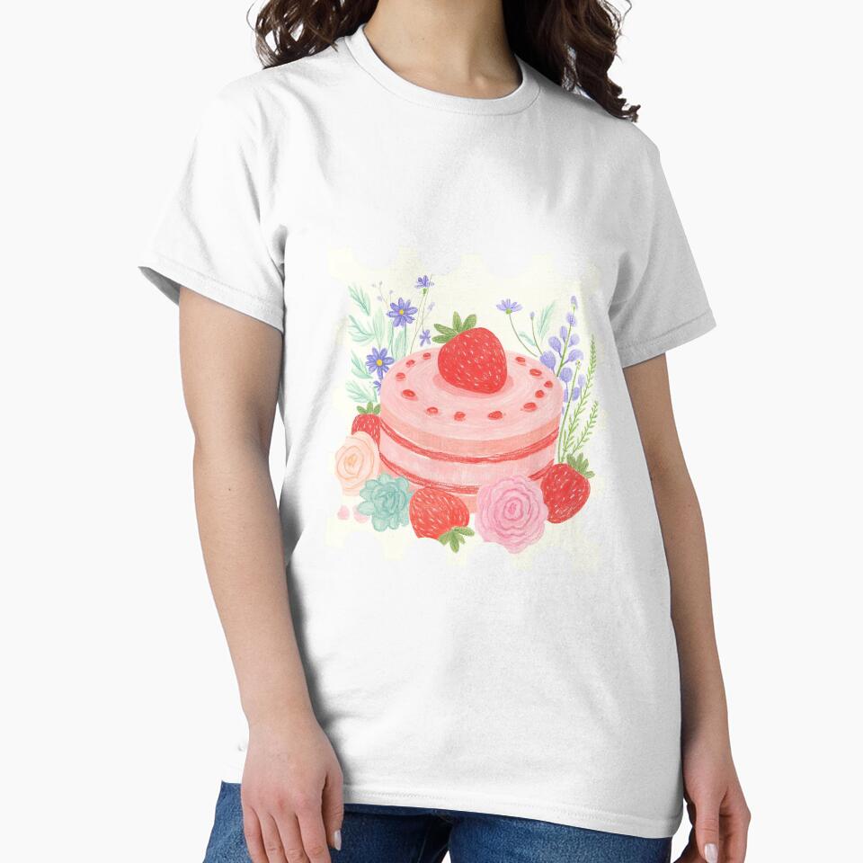 Vintage Strawberry High Tea Vintage Stamp Art by AkaiRoom