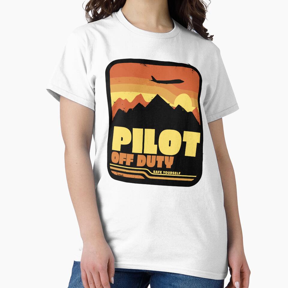 Pilot OFF DUTY - safe yourself - Flight Crew Captain First Officer by AviationArtists
