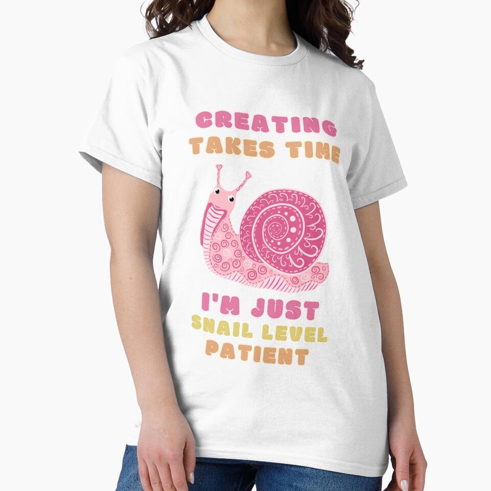 Creating Takes Time – Fun Inspirational Snail Art by Fadastic