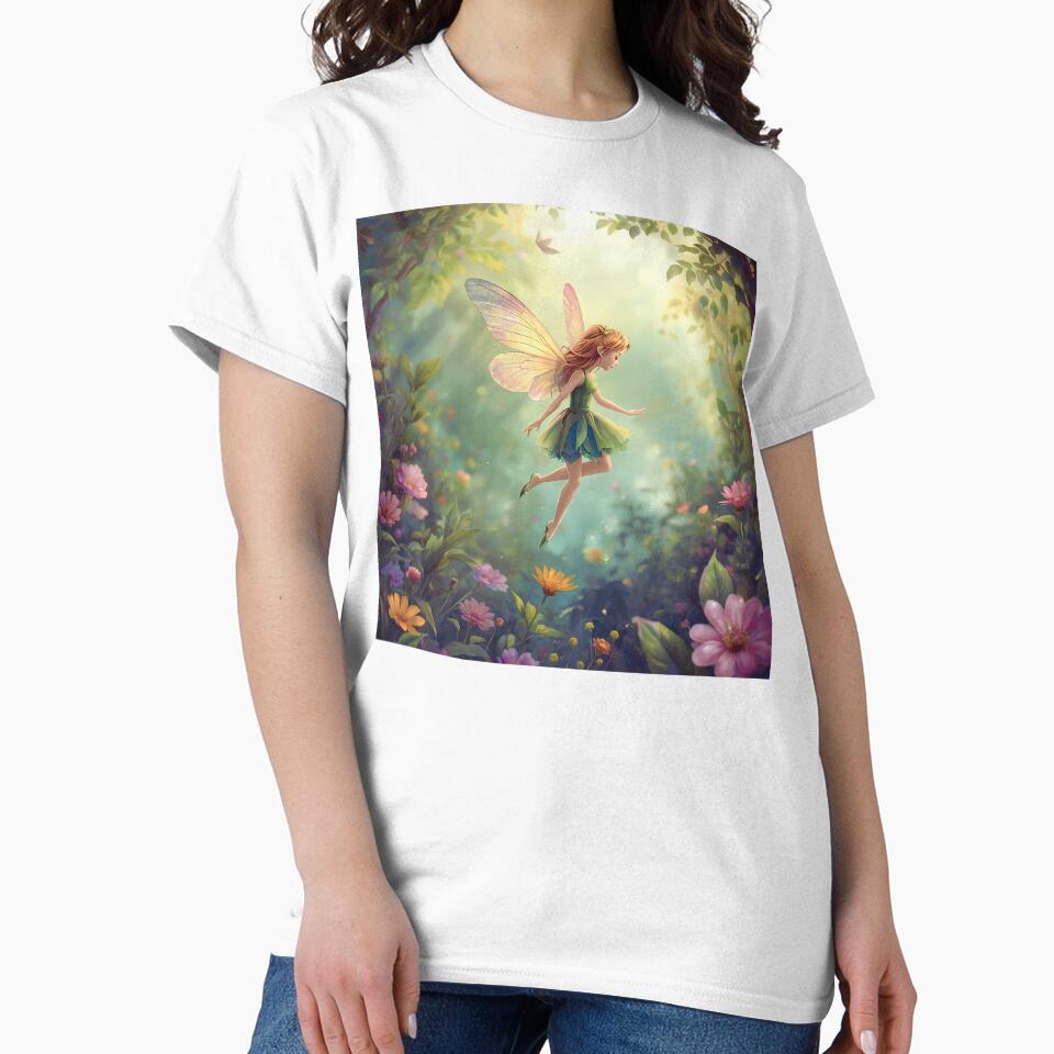 Magical Fairy Flying in Enchanted Garden by andreavlad