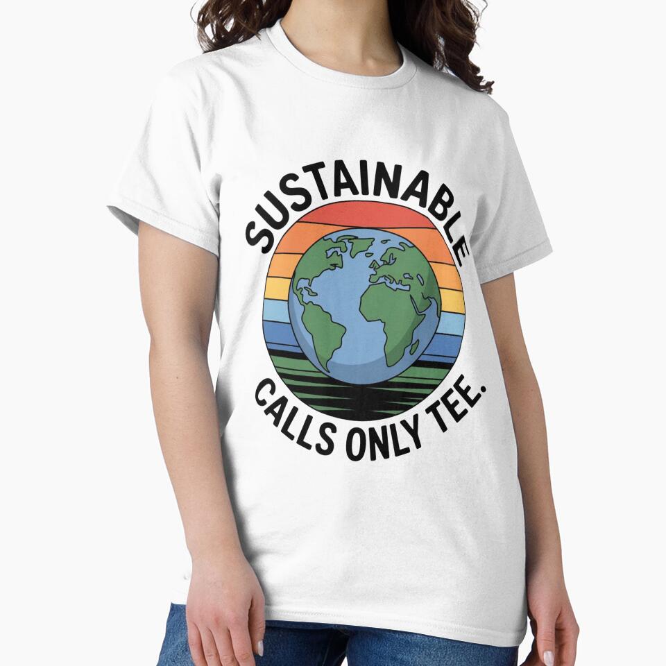 Eco Zoom Survivor – Sustainable Calls Only Tee by midura-studio