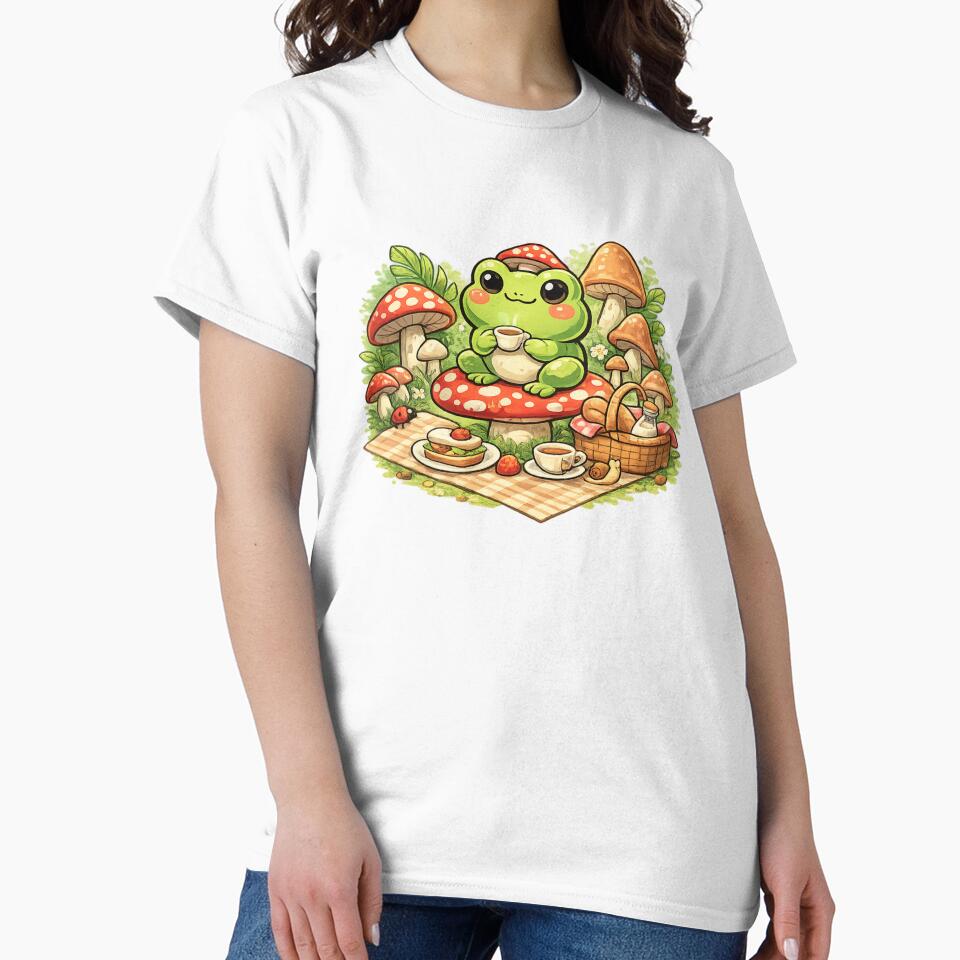 Picnic charm of a happy frog by FroggyOnly