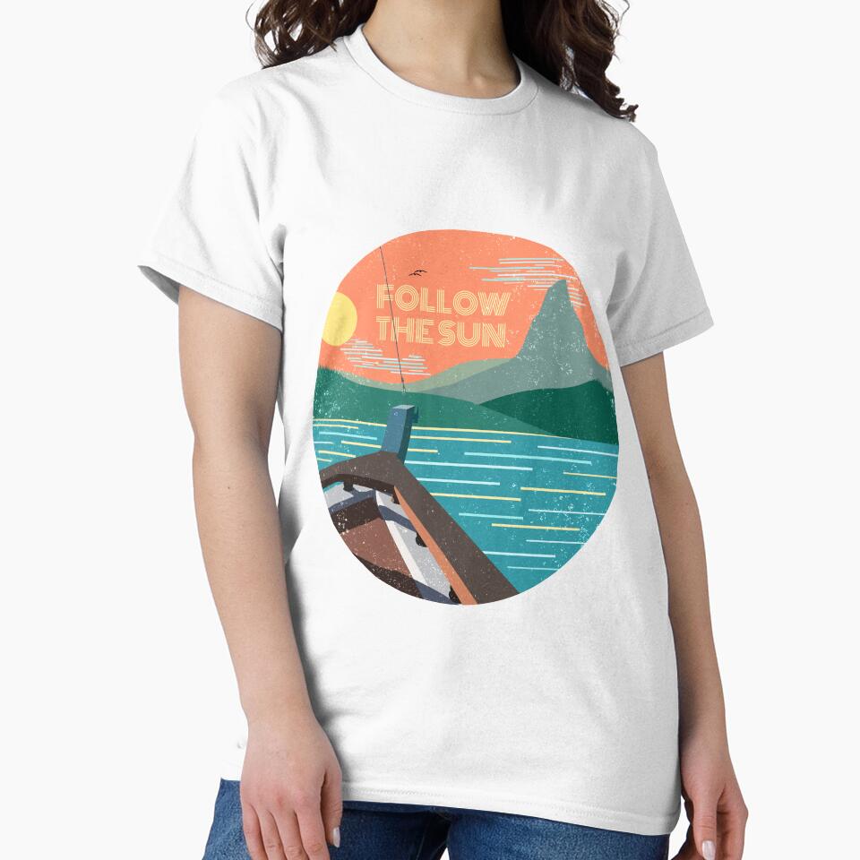 Sun Sailboat Sea Sunset Adventure Mountains Wanderlust by CreatDifference