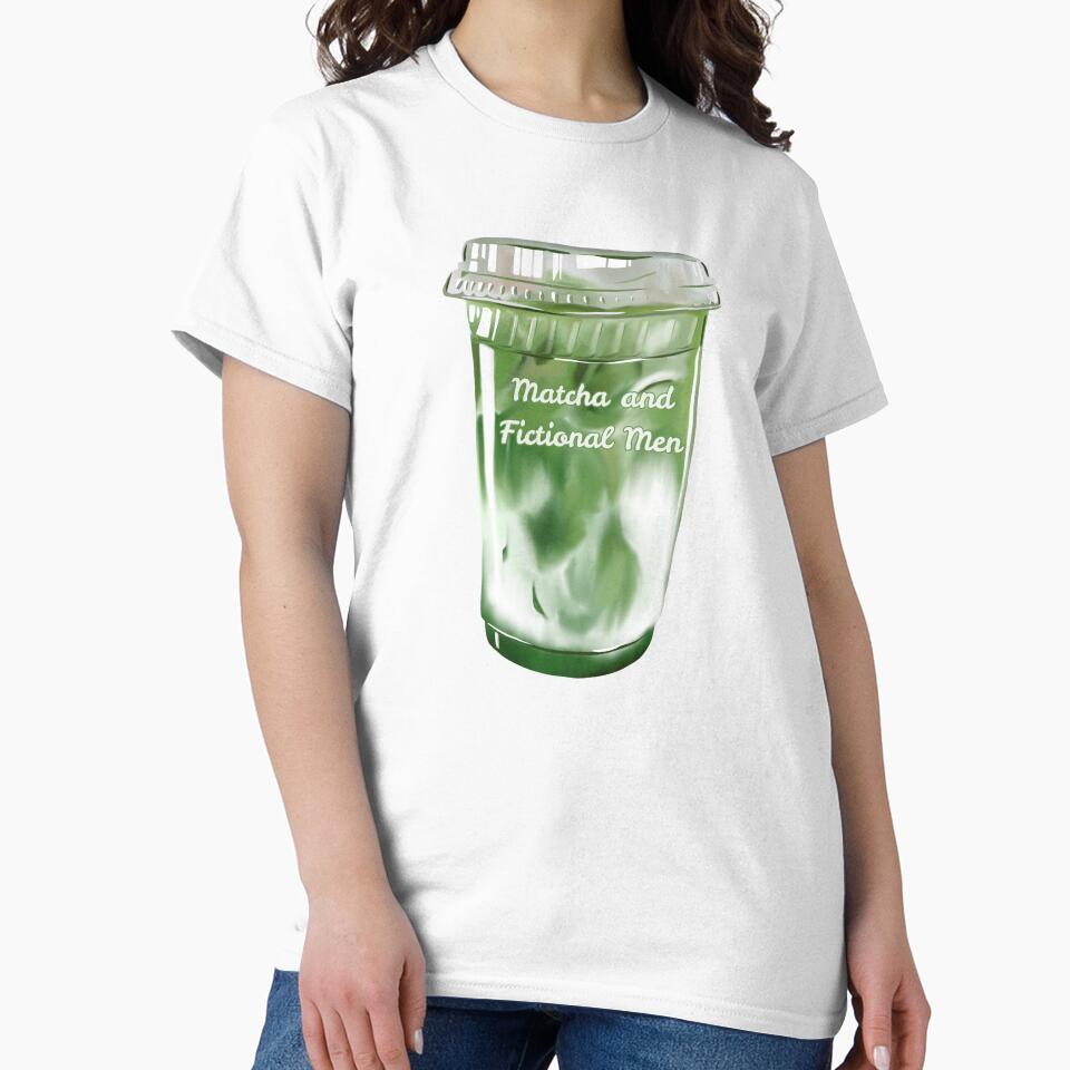 Matcha and Fictional Men – Bookish Sticker by moonboundpress
