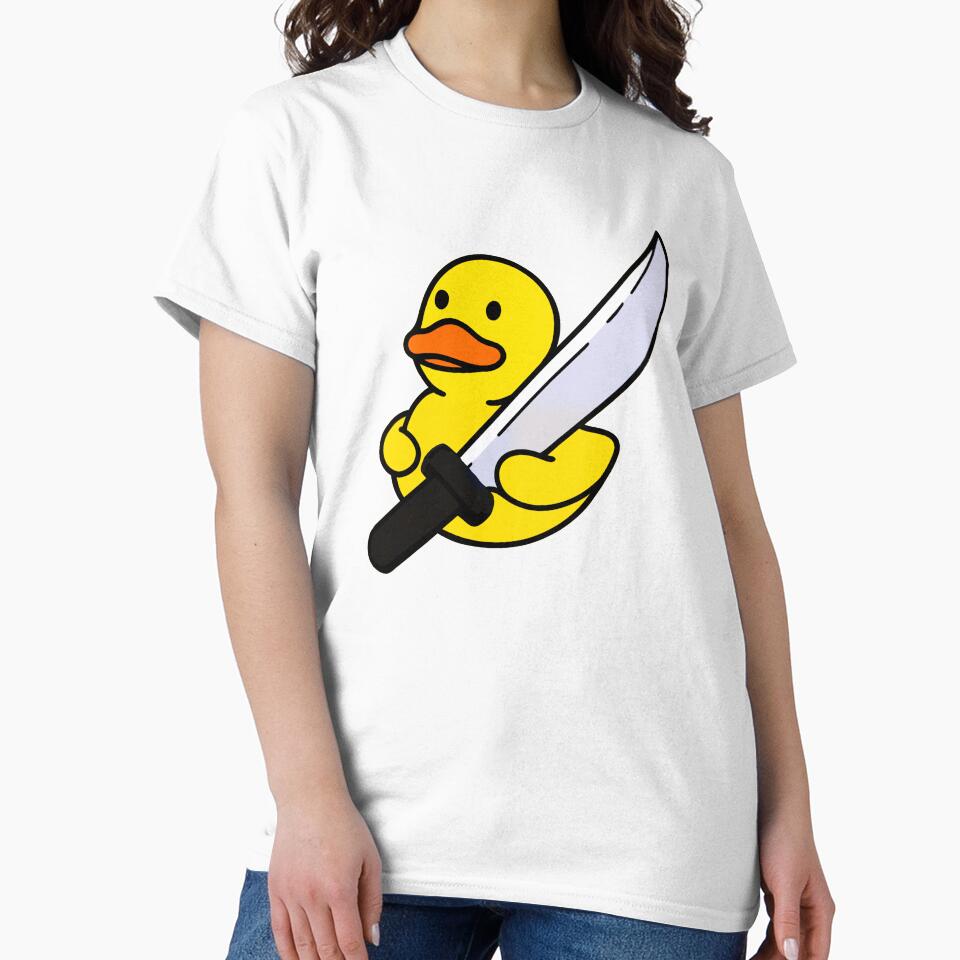 Rubber duck holding a KNIFE by babu-babu-