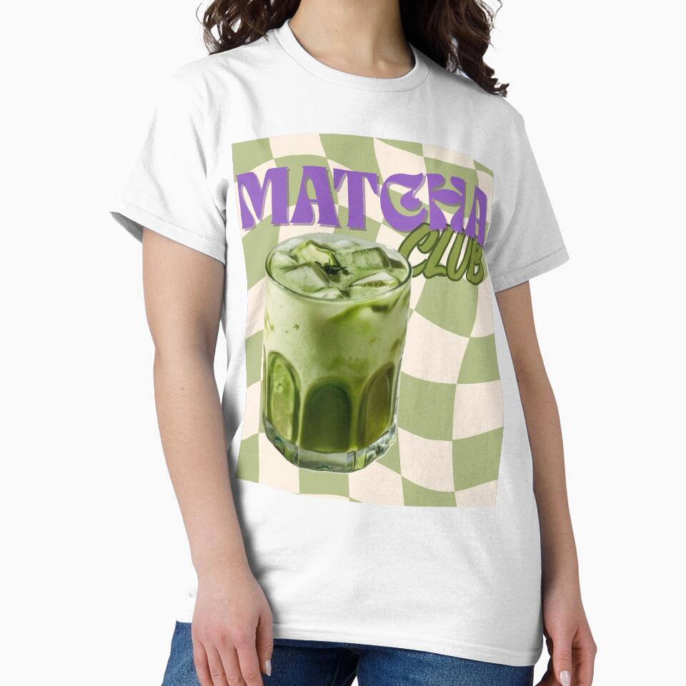 "Matcha Club" Trendy Iced Matcha Latte Graphic by Designnari