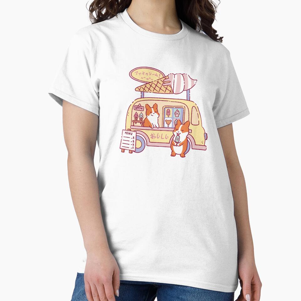 Corgis Ice Cream Truck by Paperfly Studio