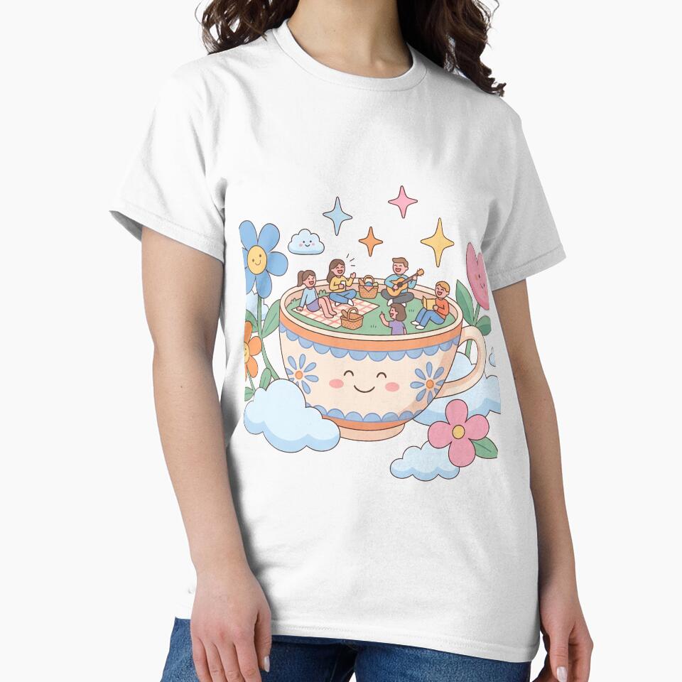 Music Day Kawaii Tea Time Dreamland Picnic Art by ART ATTACK ZONE