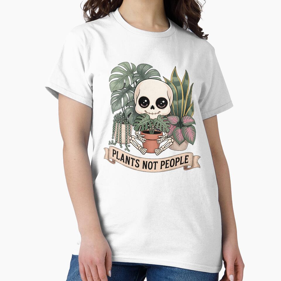 Monstera Plant Lover Plants Not People Skeleton Women Girls by clothesy7