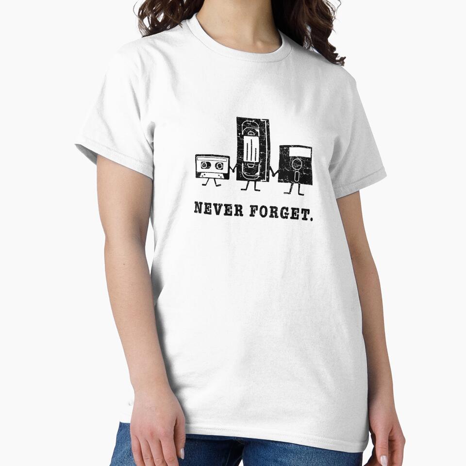 Never Forget floppy desk cassette disquette by WeeTee