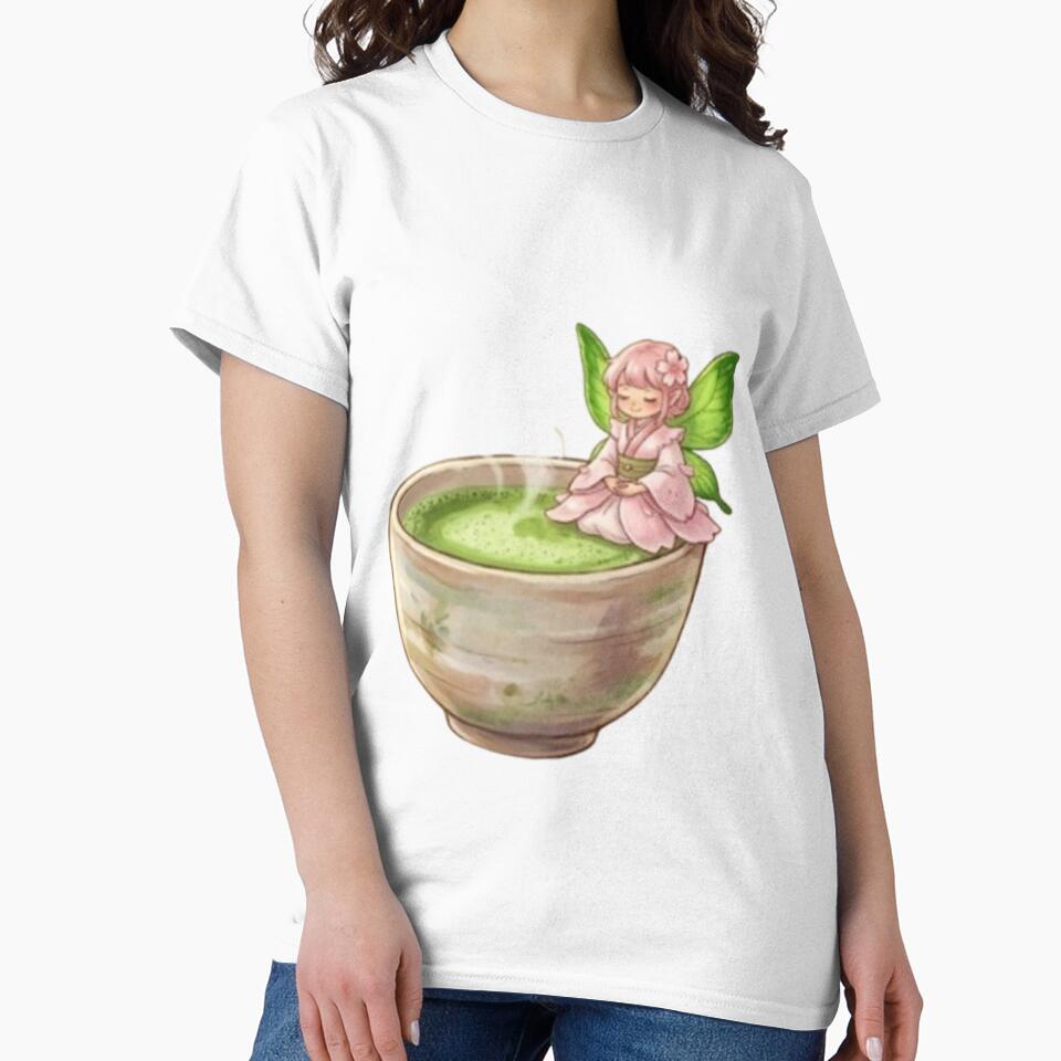 Cute Matcha Green Tea Fairy Aesthetic by Pure Art