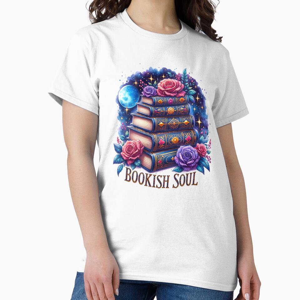 Bookish Soul – Spicy Reader Aesthetic Moon Design by Bearbones81