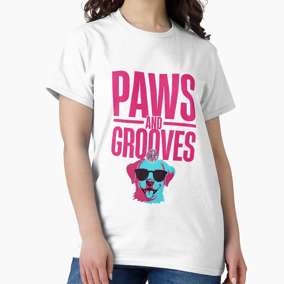 Paws And Grooves Retro Disco Dog by Dazzle-Sizzle
