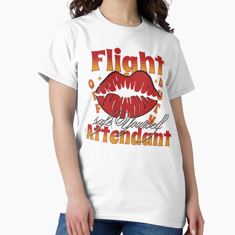 Flight attendant off duty - safe yourself by AviationArtists