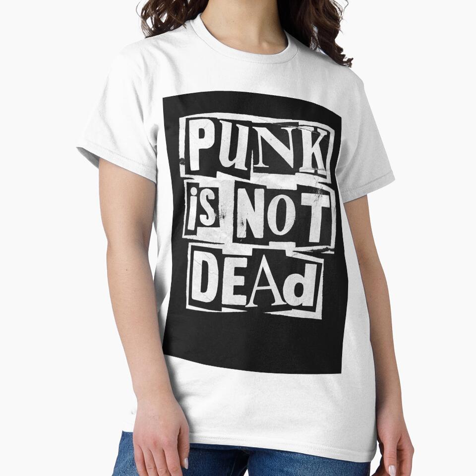 Punk Is Not Dead Cutout Type by Adronia