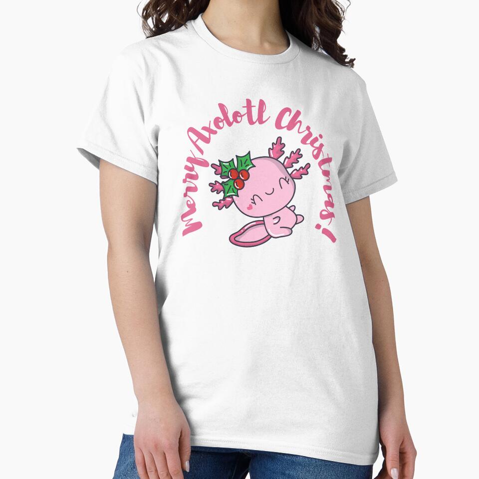 Cute Axolotl Christmas by MimsTees