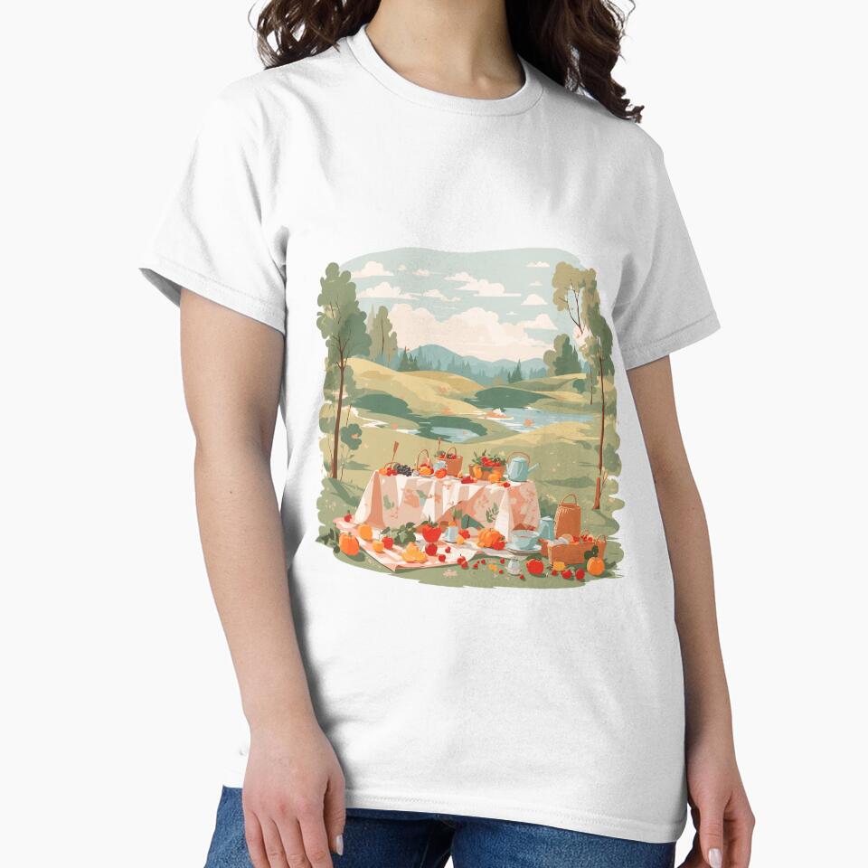 Picnic Cottagecore aesthetic art by GlobalDesigns-