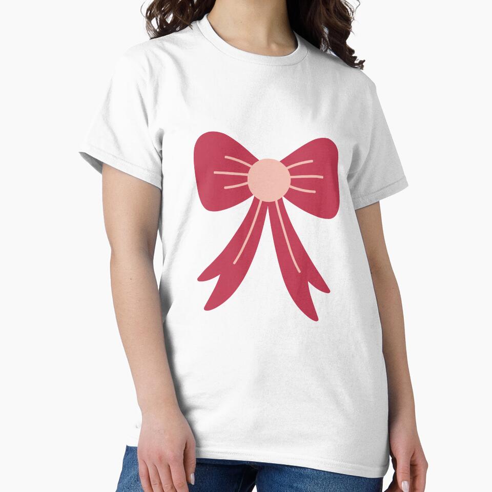 Minimalist Red Bow – Trendy Coquette Aesthetic Graphic by PACS0011