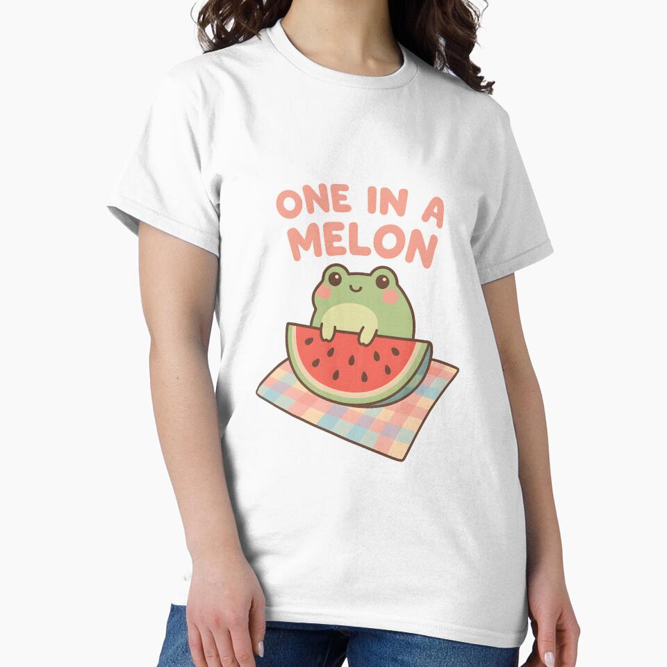 Watermelon Picnic Frog – Summer Pastelcore Vibes by inkNext