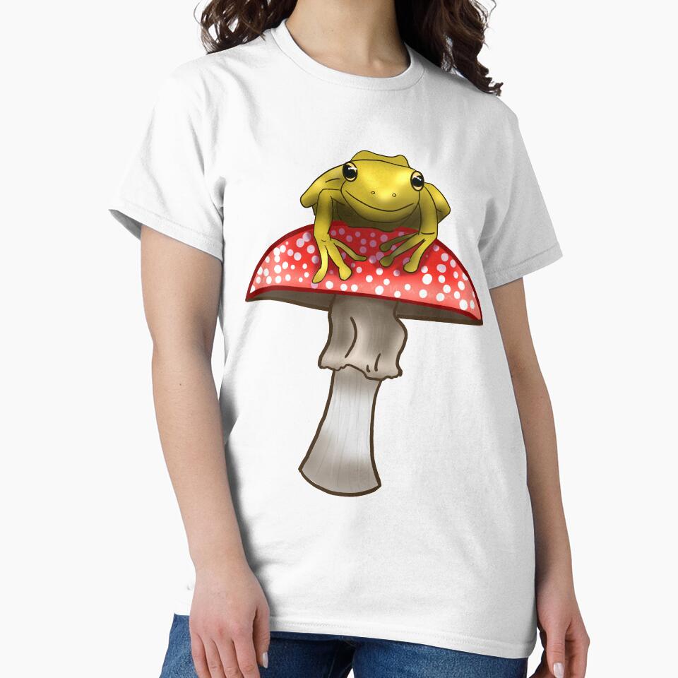 Frog On A Red Mushroom by You-Are-Valid