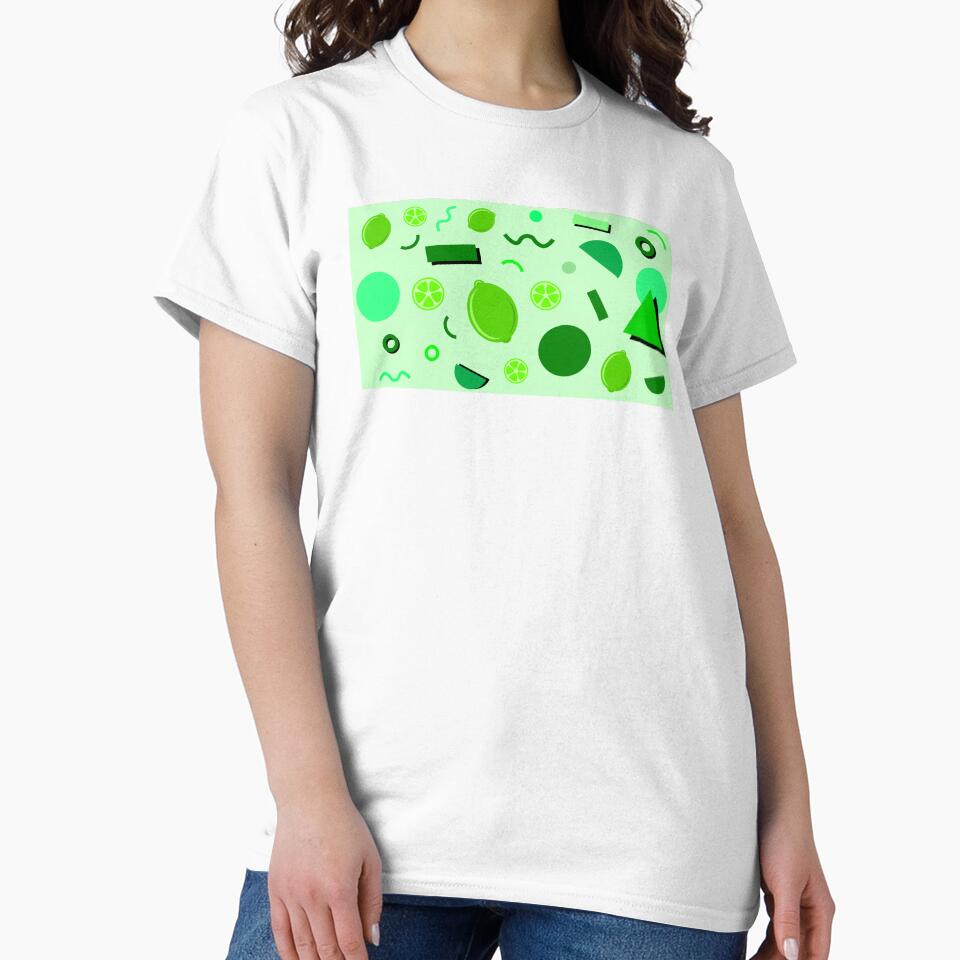 80s Lime Fruit Pattern by designbyingrid