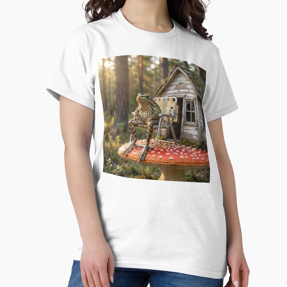 Frog Lives on Shack Atop Amanita Mushroom by Tridentulus