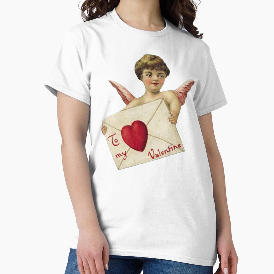 Vintage valentine's day love cherub by Pixiedrop