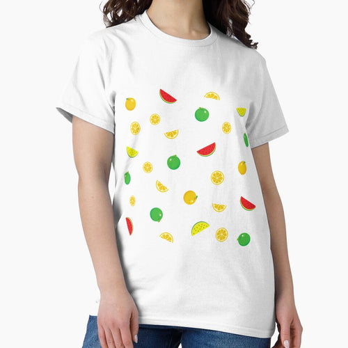 1980s Yellow Green Citrus Lemon Watermelon Summer Fruit by IamTrending