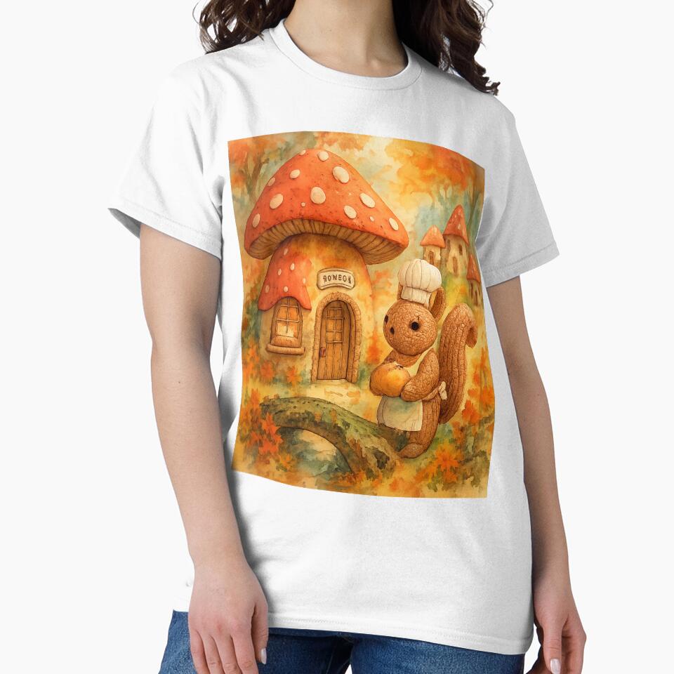 Enchanted Mushroom Hollow - Cottagecore Foraging Fantasy Tee by TONSNAP