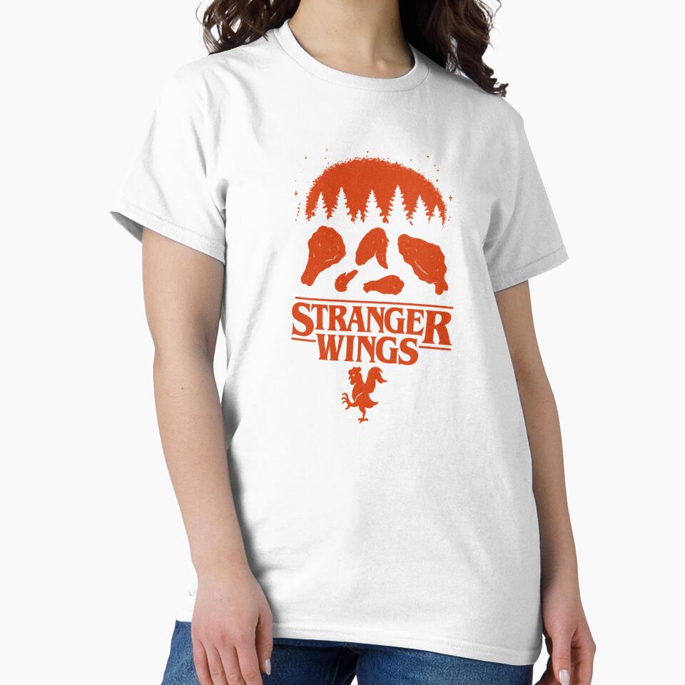 Stranger Wings Funny Chicken Pop Culture Parody by LaughLab Apparel