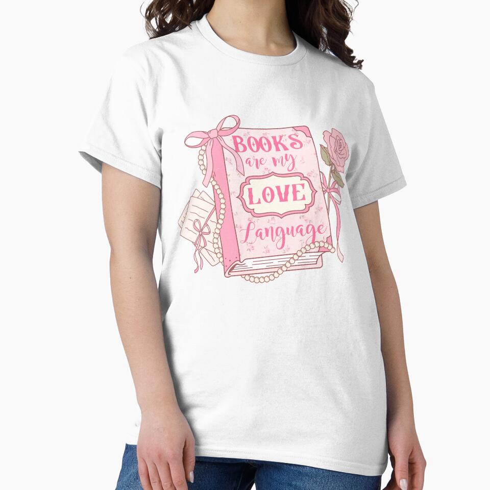 Books Are My Love Language | bookish , coquette aesthetic, book lover, spicy book, smut reader png, girly by pugshowsfashion