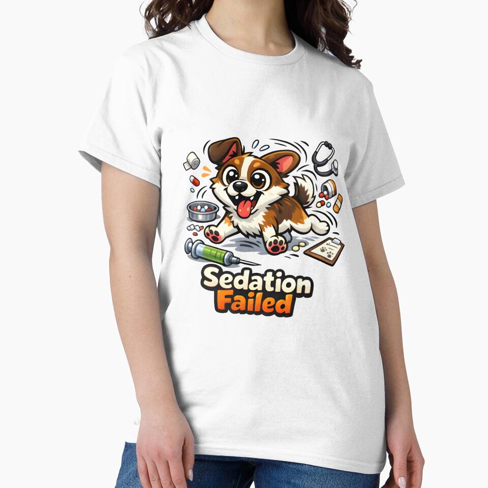 Sedation Failed – Funny Veterinary Clinic Humor Design by Bettybee00
