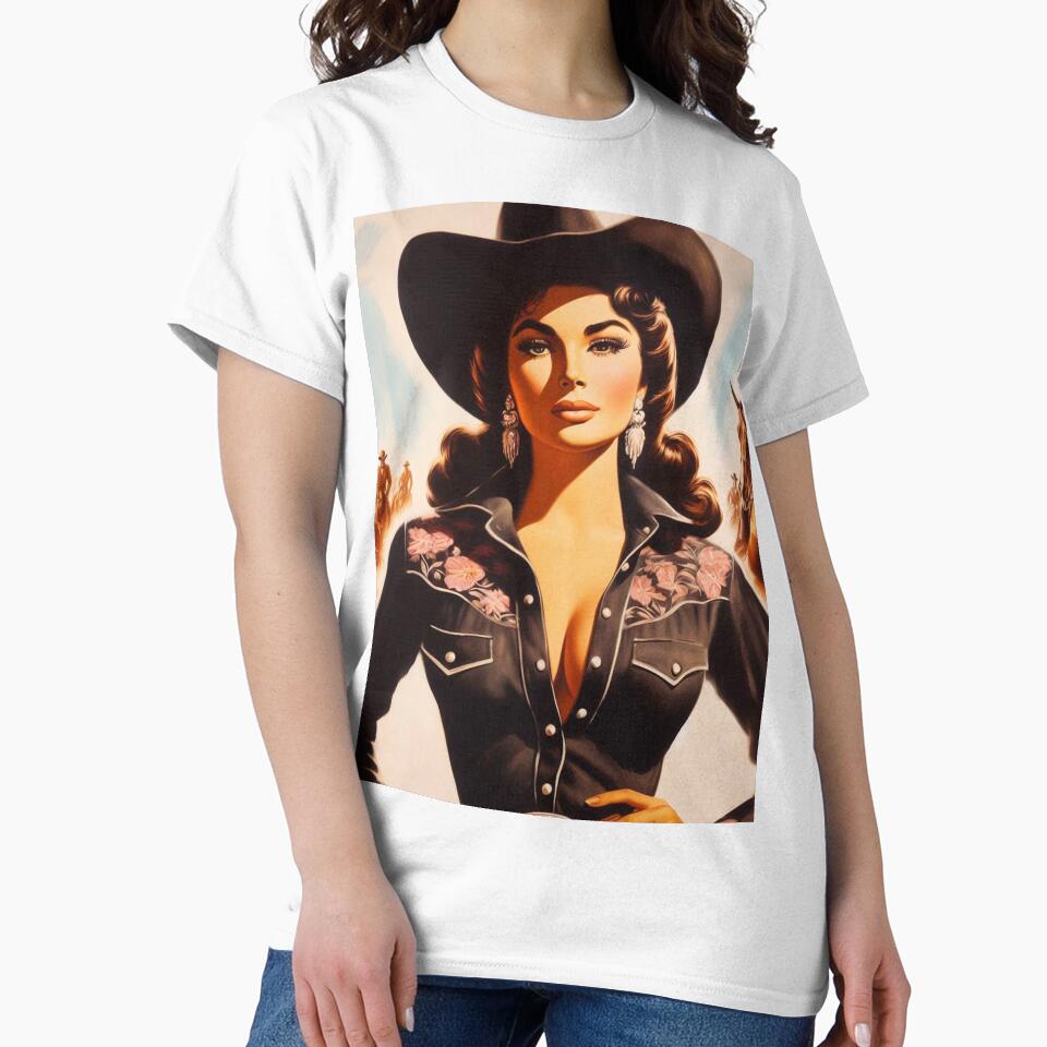 Vintage Western Pin Up by PulpVintage
