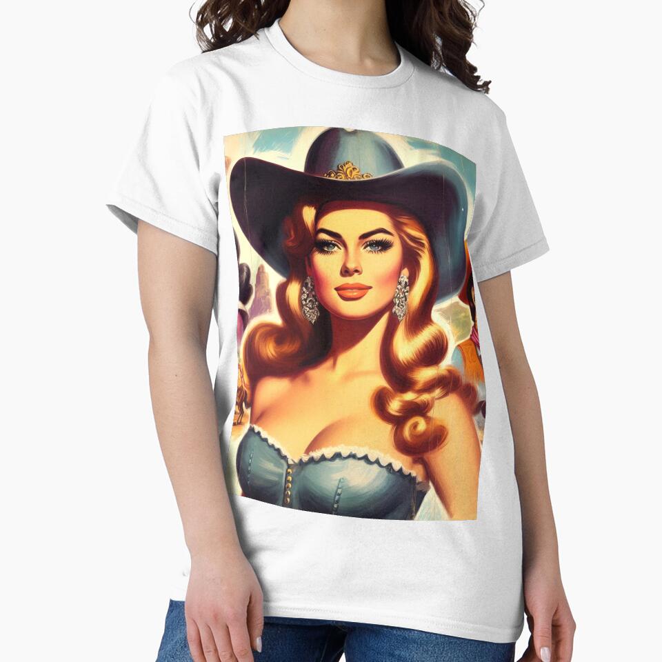 Cute Retro Rodeo Girl by PulpVintage