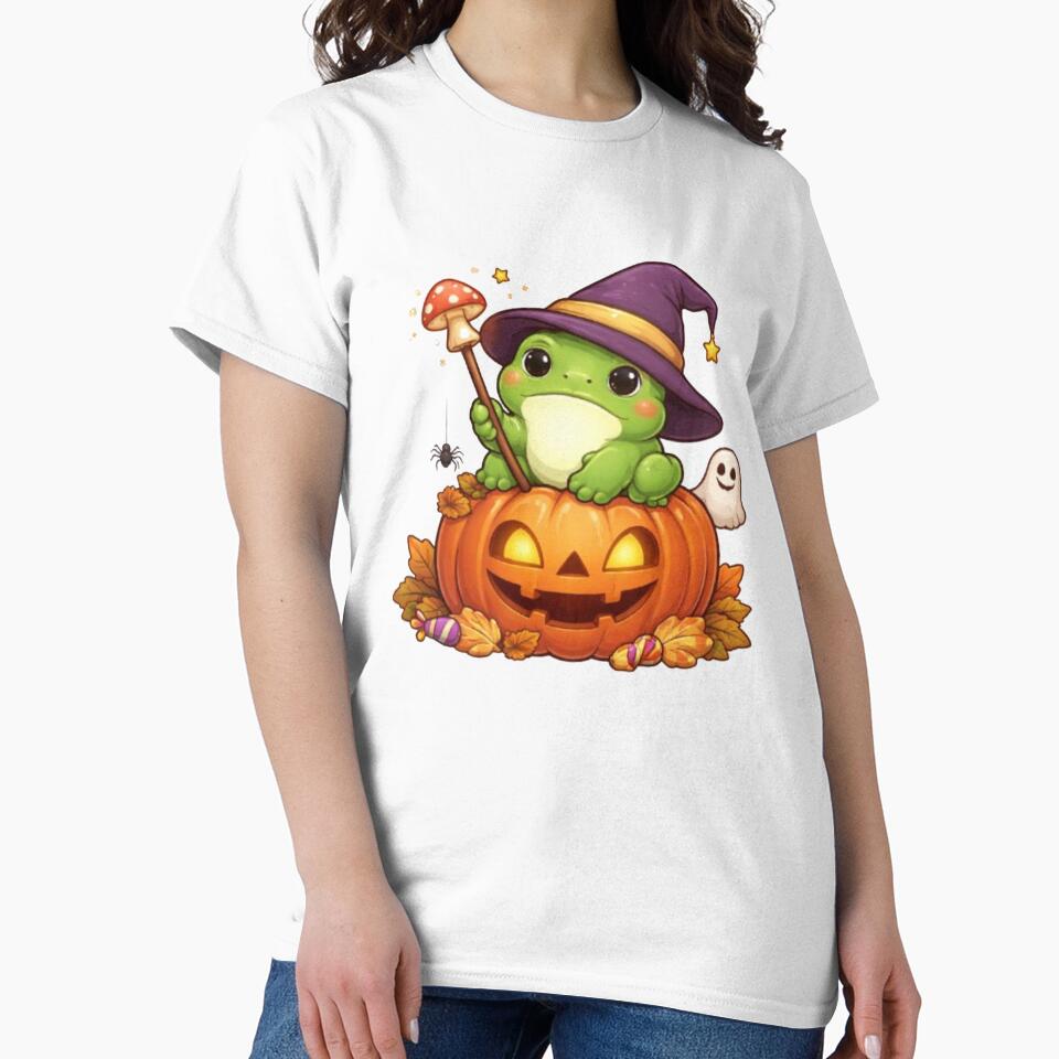 Cute Frog on Pumpkin Magic by FroggyOnly