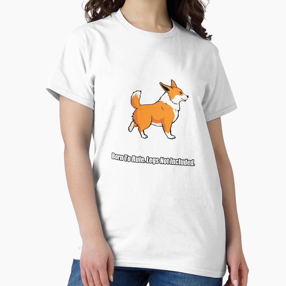 Corgi Sticker - Born To Rule Legs Not Included - Funny Corgi Owner Gift by pawdrops