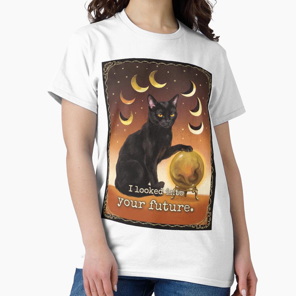 High Priestess Tarot Cat I Looked Into Your Future Nope by BLACKCAT-COVEN