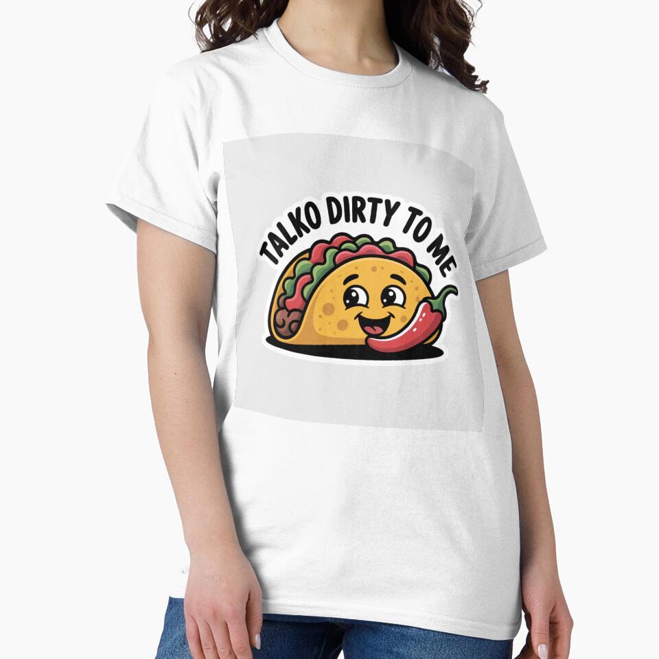 Talko Dirty To Me - Funny Flirty Taco Sticker by Arthoughts