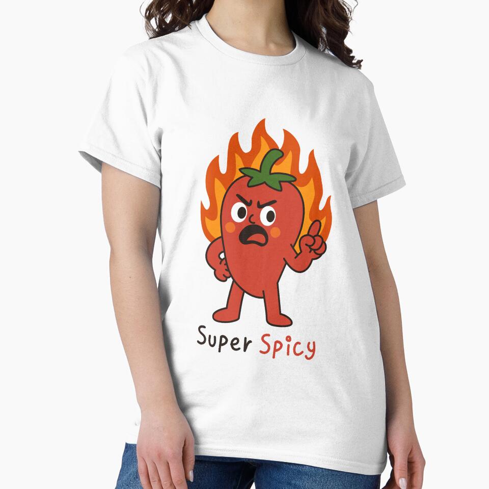 Cute Super Spicy Pepper | Kawaii Hot Chili Cartoon Illustration by JOOKDesign
