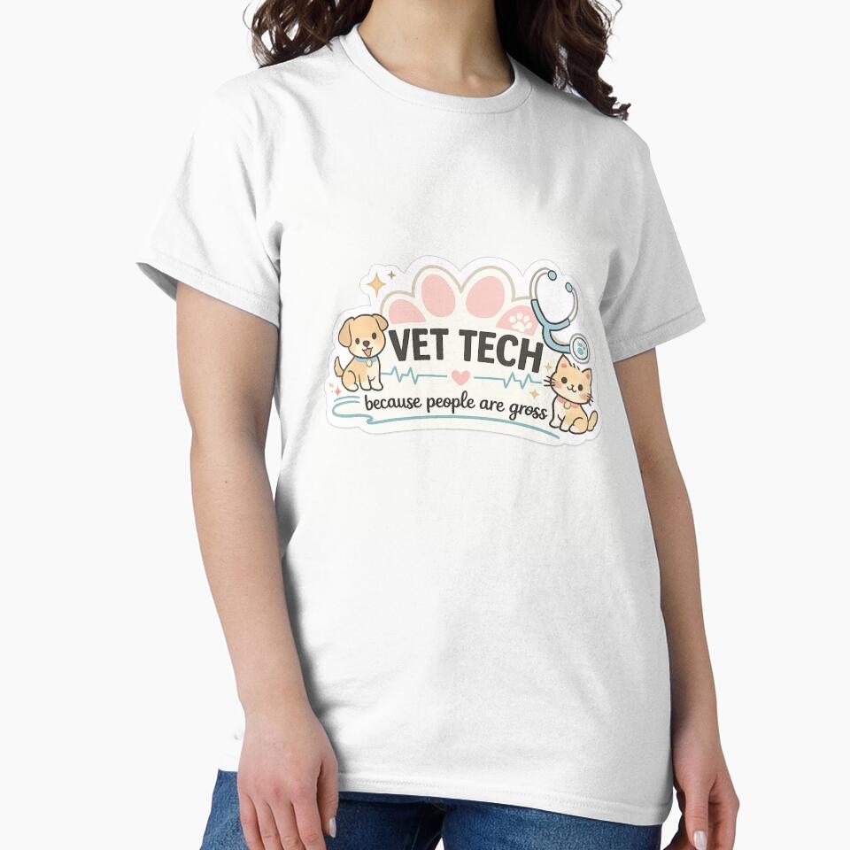Cute Vet Tech Because People Are Gross Veterinary by AMICO77