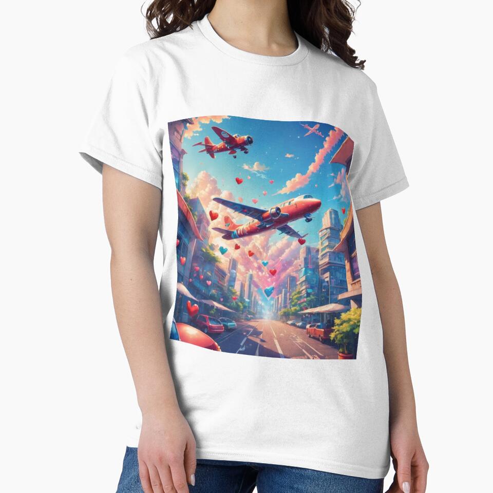 Airplane Love Heart by BotunPeony
