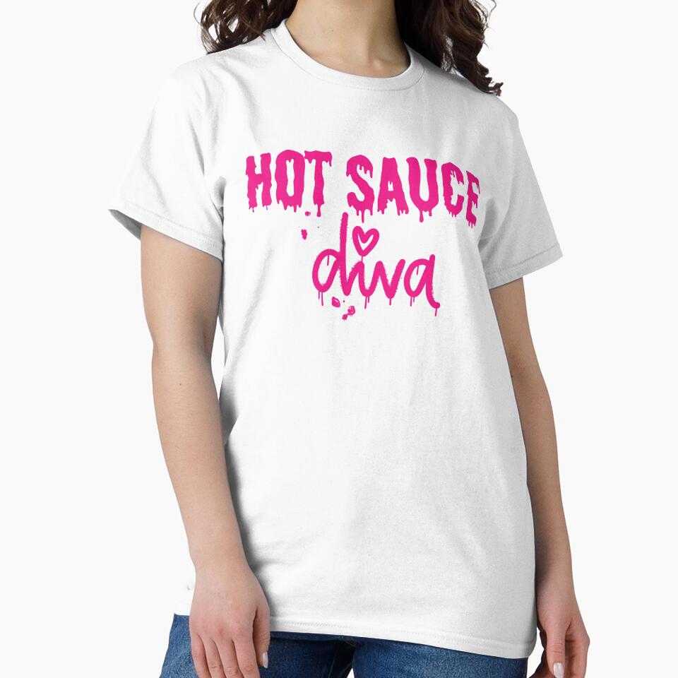 Hot Sauce Diva Funny Bold Cooking Culinary Chef Food Lover by MagicSD Designs