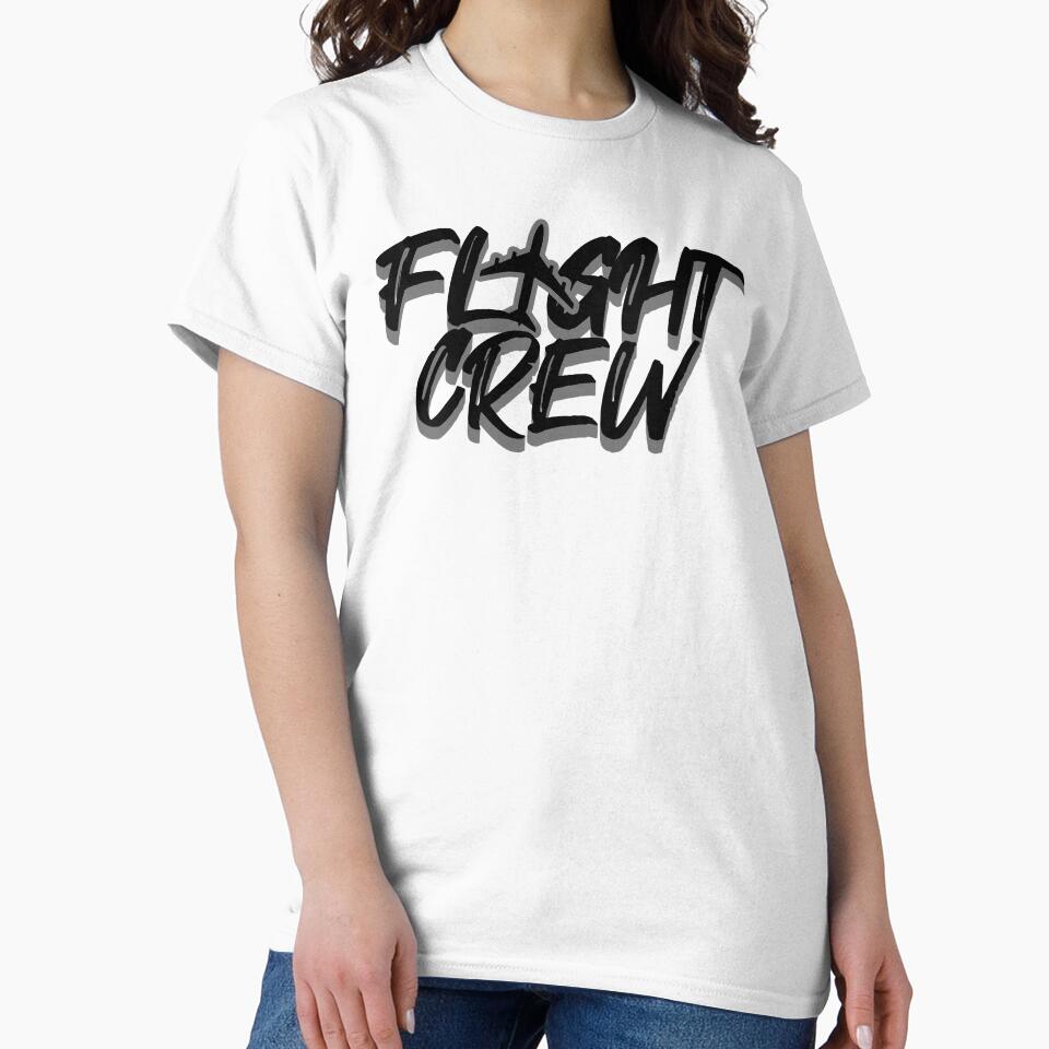Flight Crew with airplane symbol Pilot & Stewardess Flight Attendant sticker shirt and more by AviationArtists