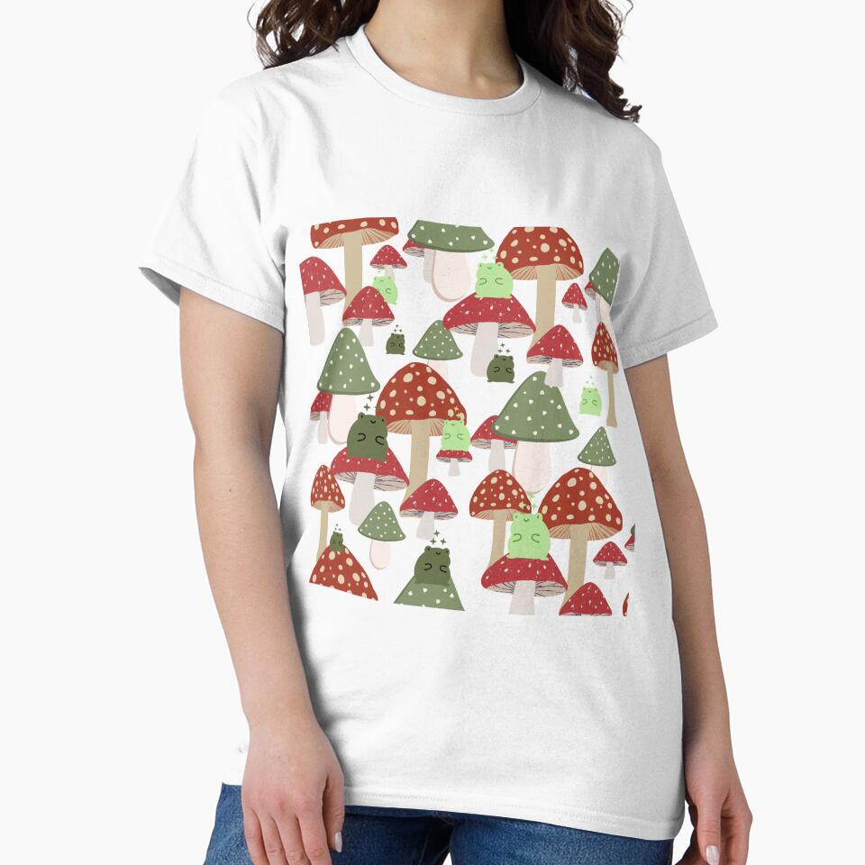 Frogs in a Mushroom Forest by theflyingwolf