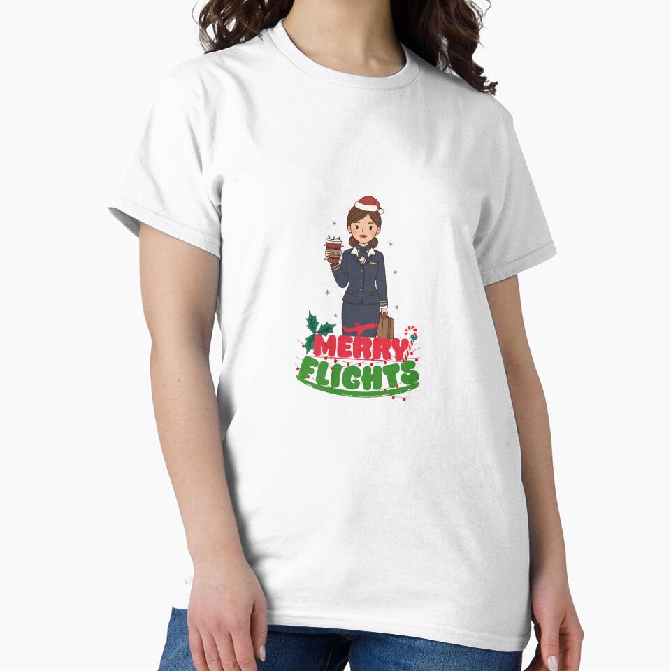 Merry Flights • Festive Cabin Crew Christmas Design by Aviator’s Gallery