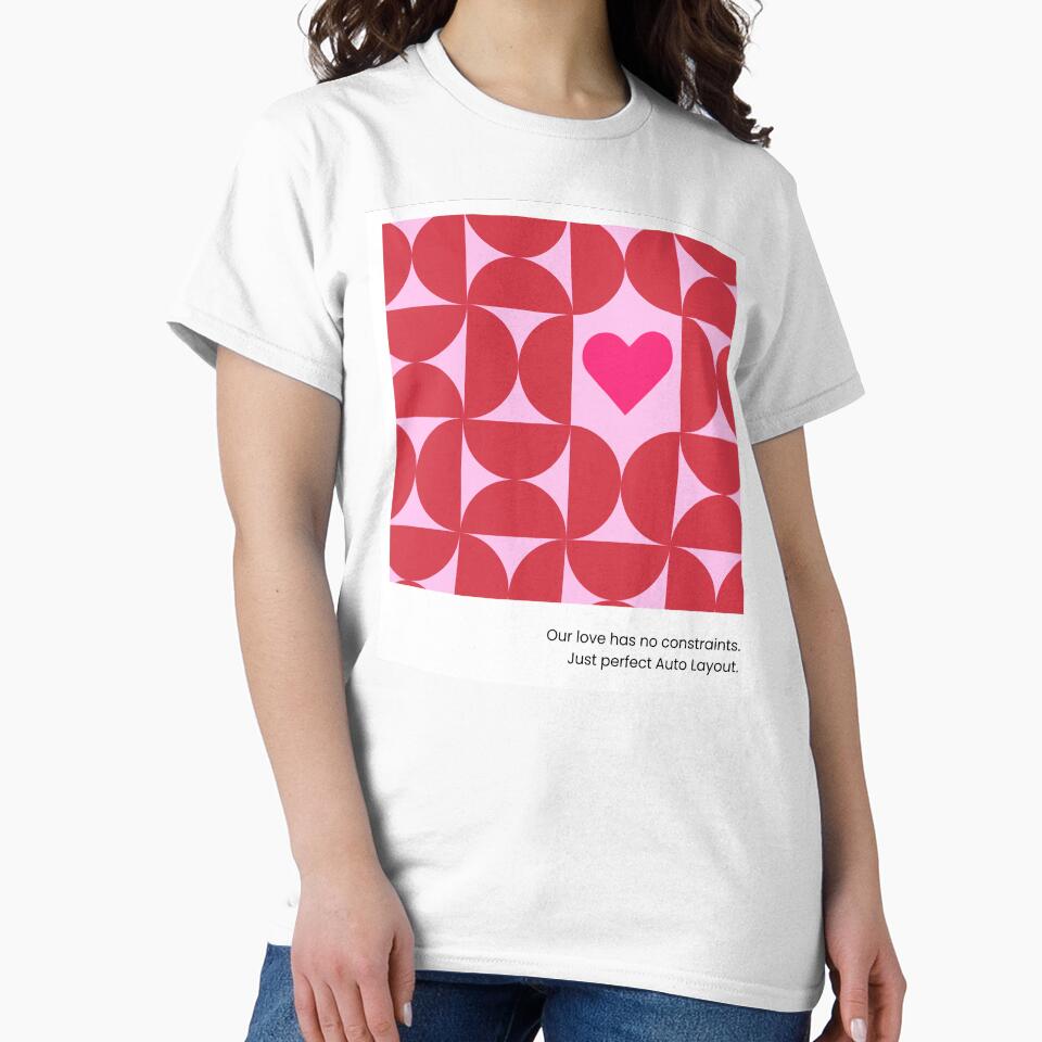 Our Love Has No Constraints. Just Perfect Auto Layout — Designer Valentine Statement by Artio-ArtShop