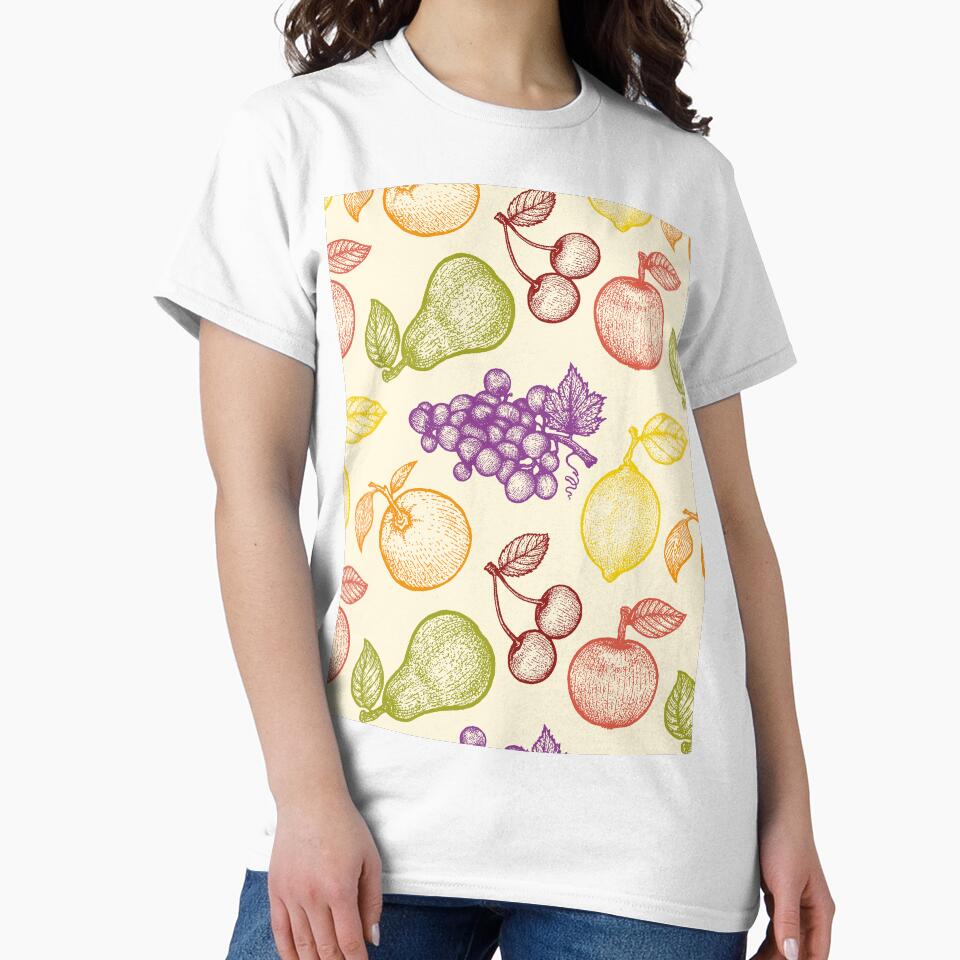 Retro fruits pattern by SIR13