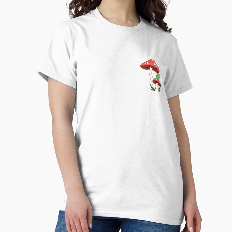 Whimsical Fairy Frog On Red Mushroom by GigglesDesigns