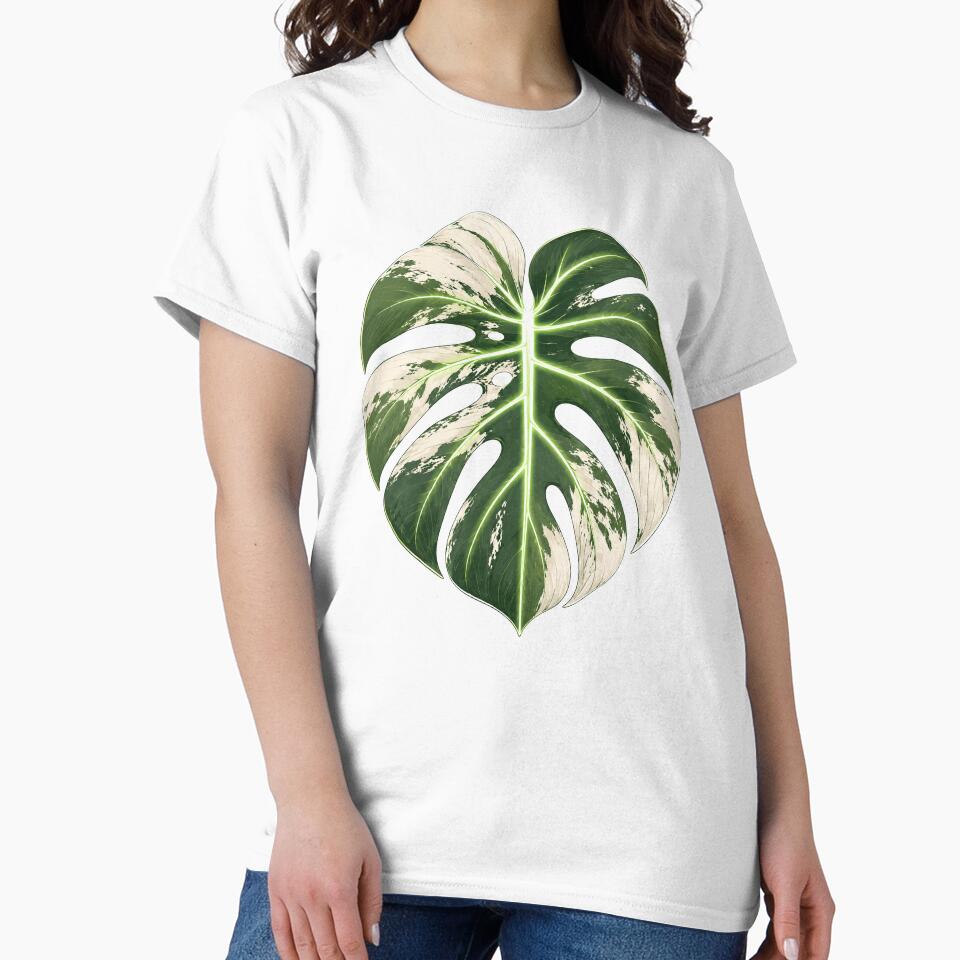 Monstera Albo Variegata Leaf Botanical Plant Lover by BartArtPhoto