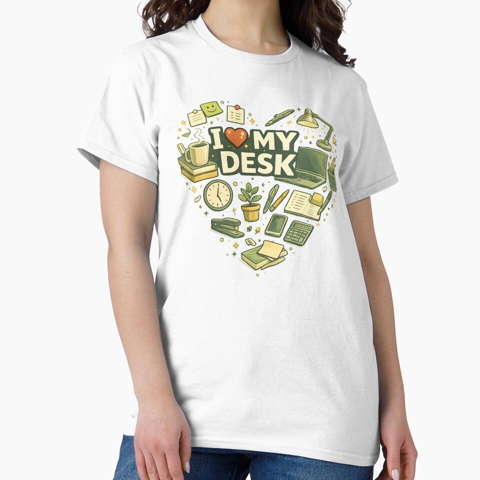 I Love My Desk – Office Desk Aesthetic Design for Office, Home Office & Workstation Fans by Hischers Solution